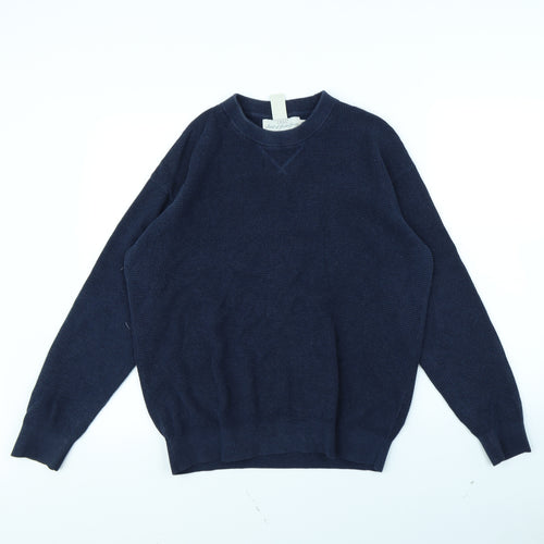 H&M Mens Blue   Pullover Jumper Size S