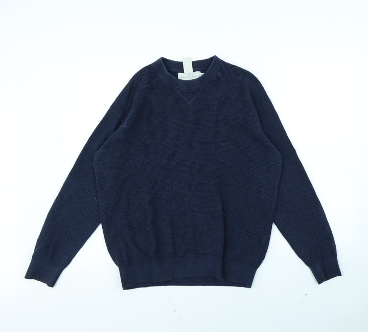H&M Mens Blue Pullover Jumper Size S
