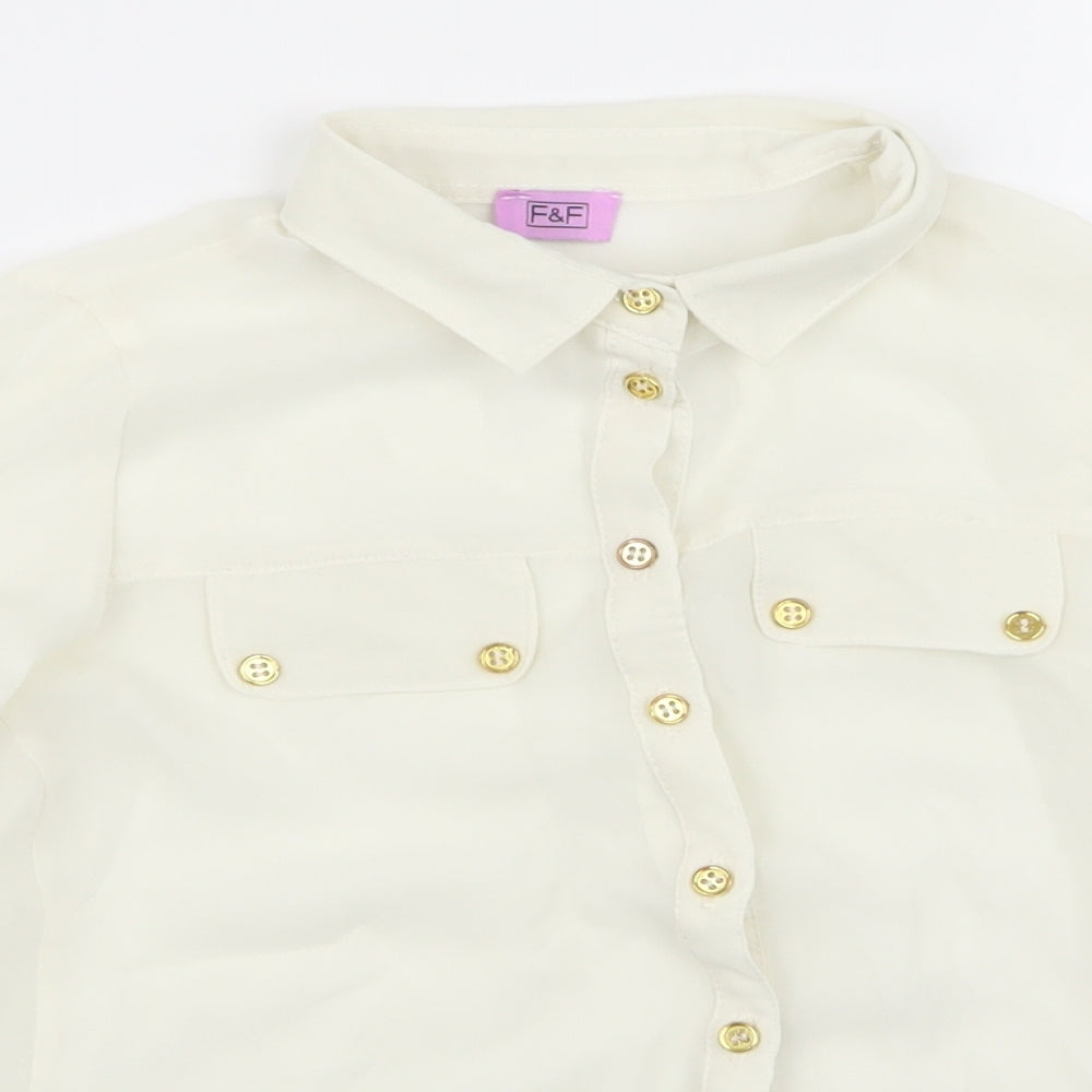 F&F Womens White   Basic Blouse