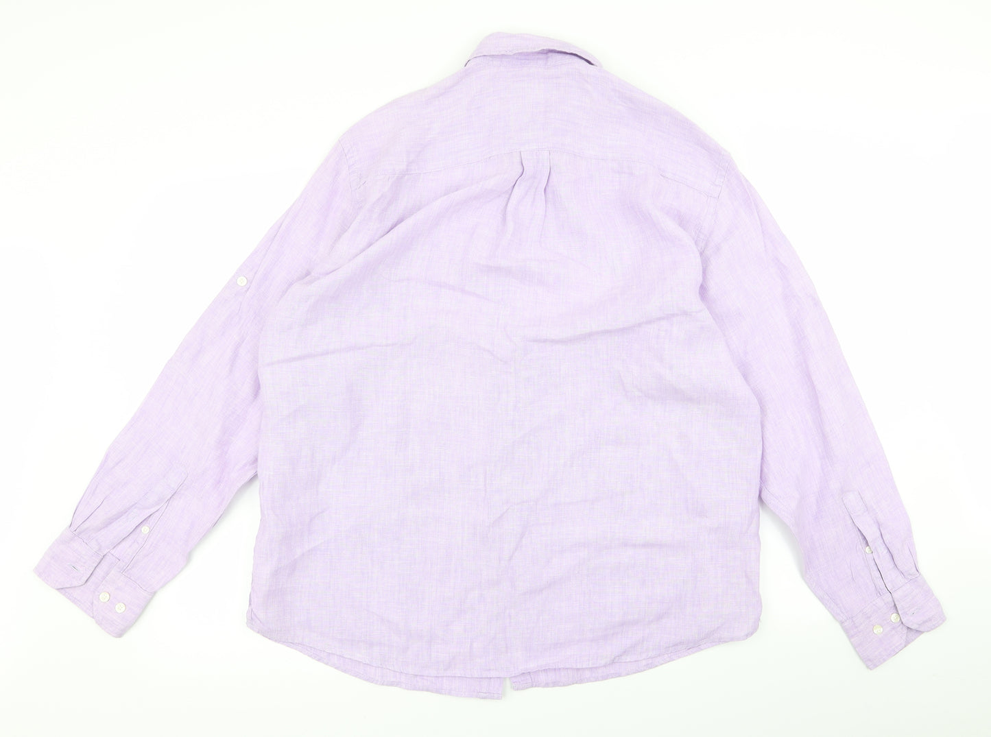 Blue Harbour Mens Purple    Button-Up Size L