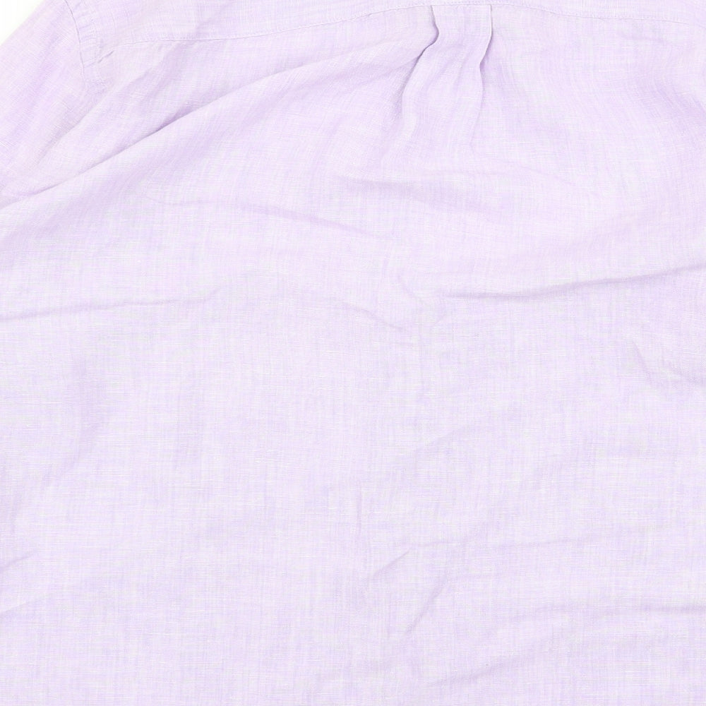 Blue Harbour Mens Purple    Button-Up Size L