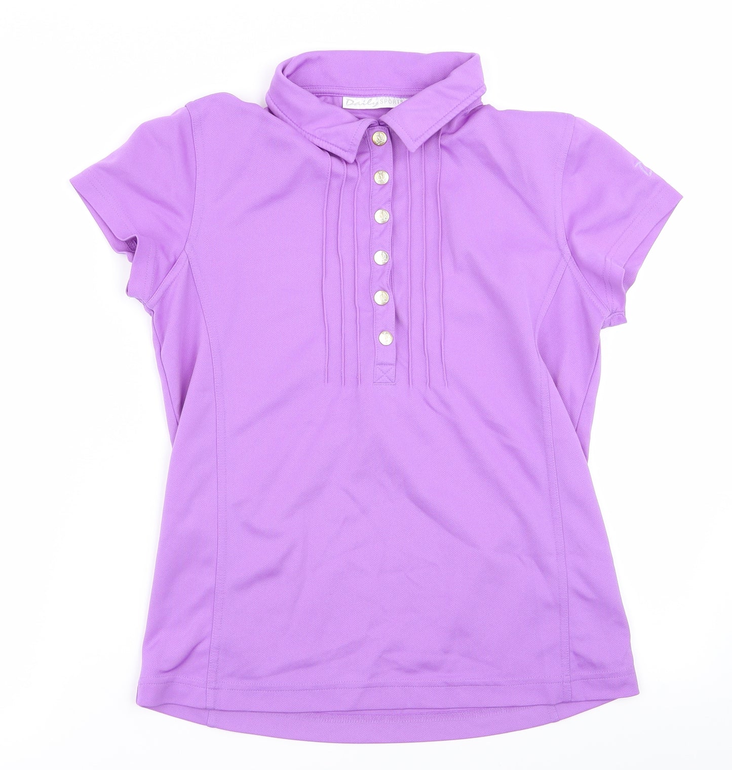 daily sports  Womens Purple   Basic Polo Size M