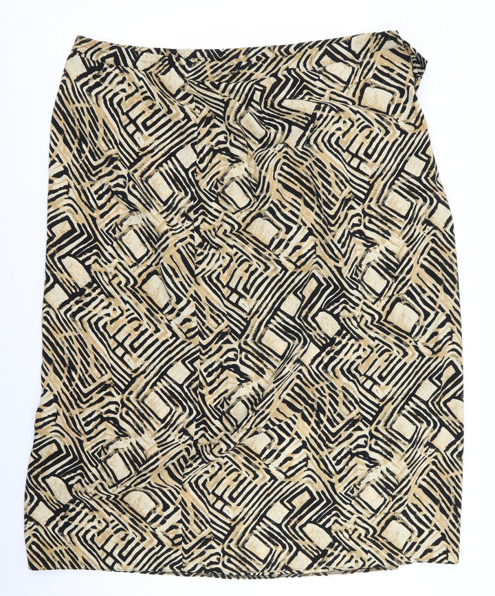 hammels Womens Brown Rayon A-Line Set Size 8