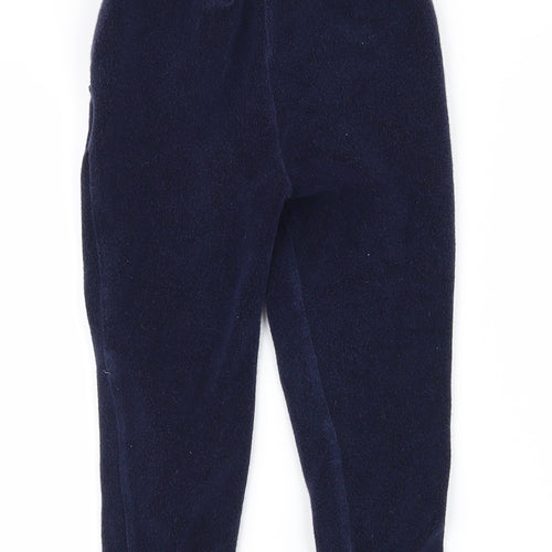 outfit Boys Blue  Ramie Jogger Trousers Size 3 Years