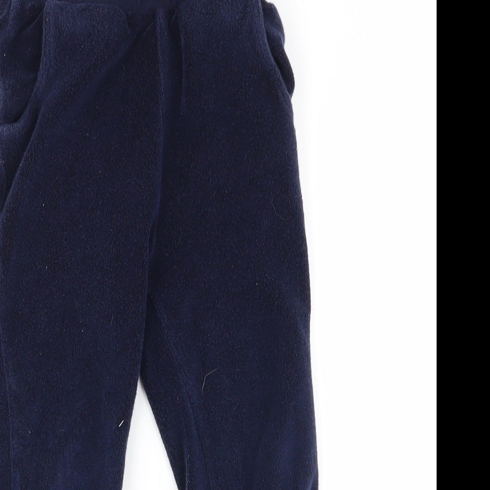 outfit Boys Blue  Ramie Jogger Trousers Size 3 Years