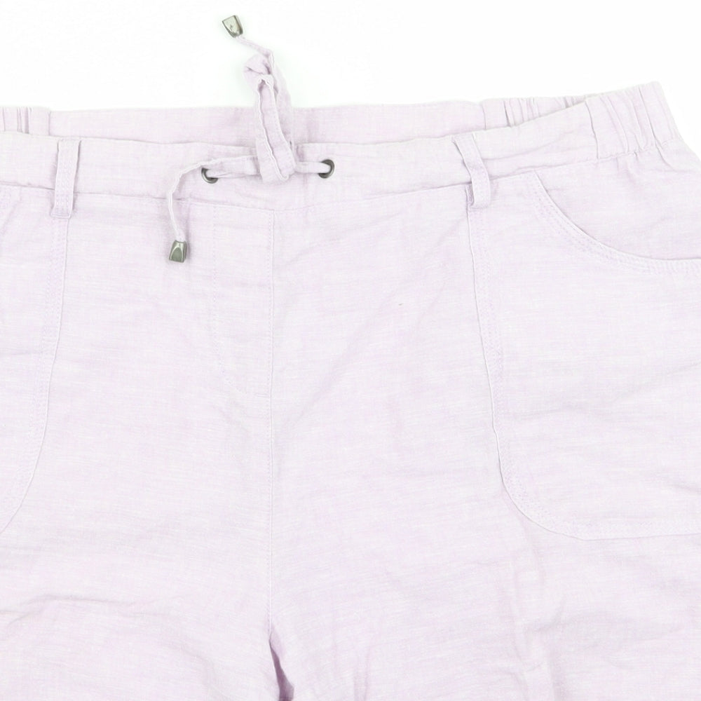 Preworn Womens Purple   Cargo Shorts Size L