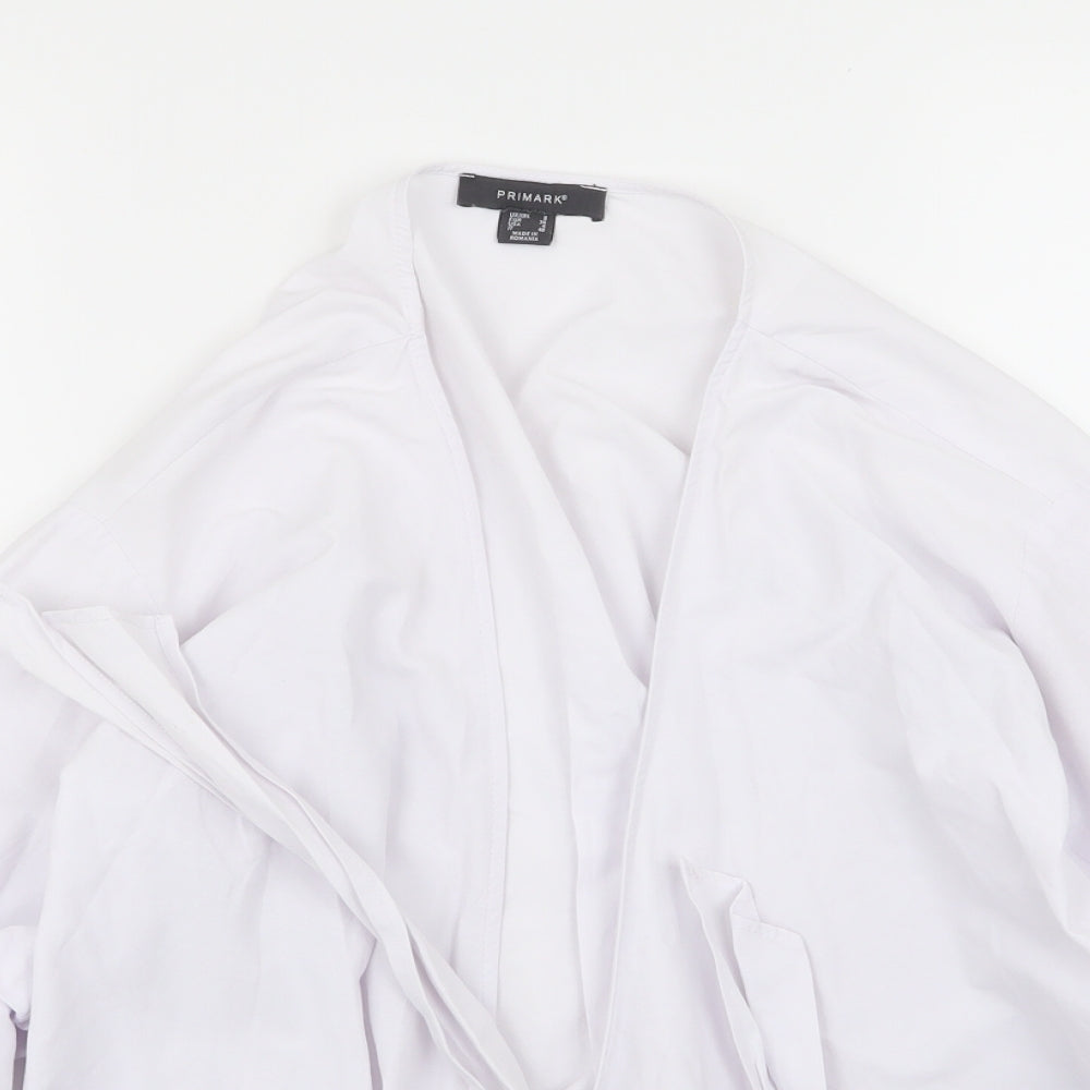 Primark Womens White   Basic Blouse Size 8