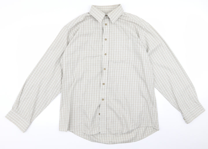 m&s Mens Brown    Button-Up Size 16