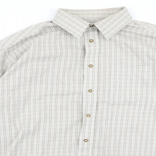 m&s Mens Brown    Button-Up Size 16