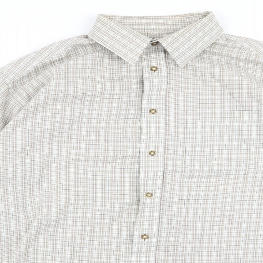 m&s Mens Brown    Button-Up Size 16