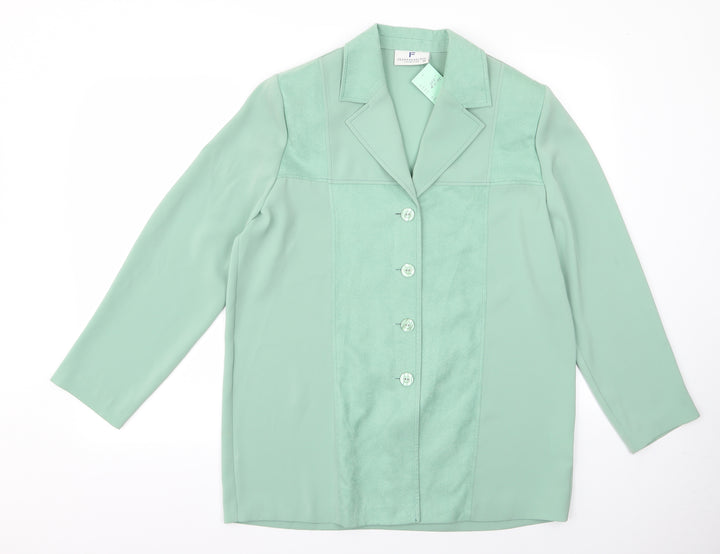 Frankenwalder Womens Green Jacket Coat Size 40