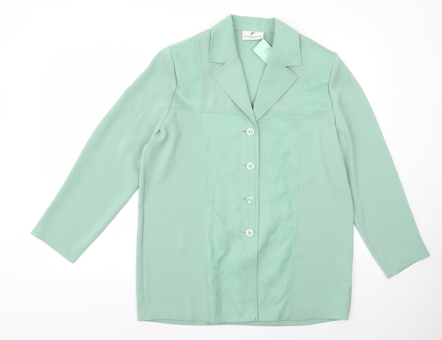 Frankenwalder Womens Green   Jacket Coat Size 40