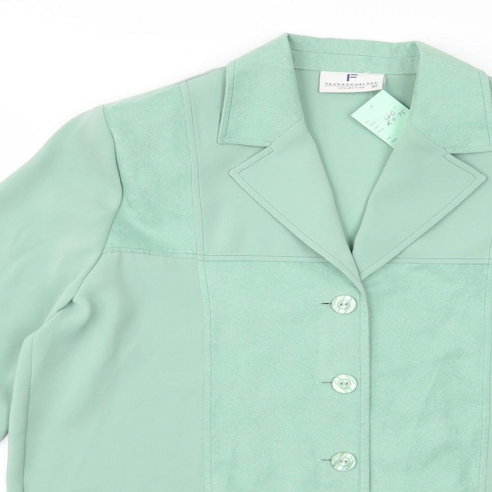 Frankenwalder Womens Green   Jacket Coat Size 40