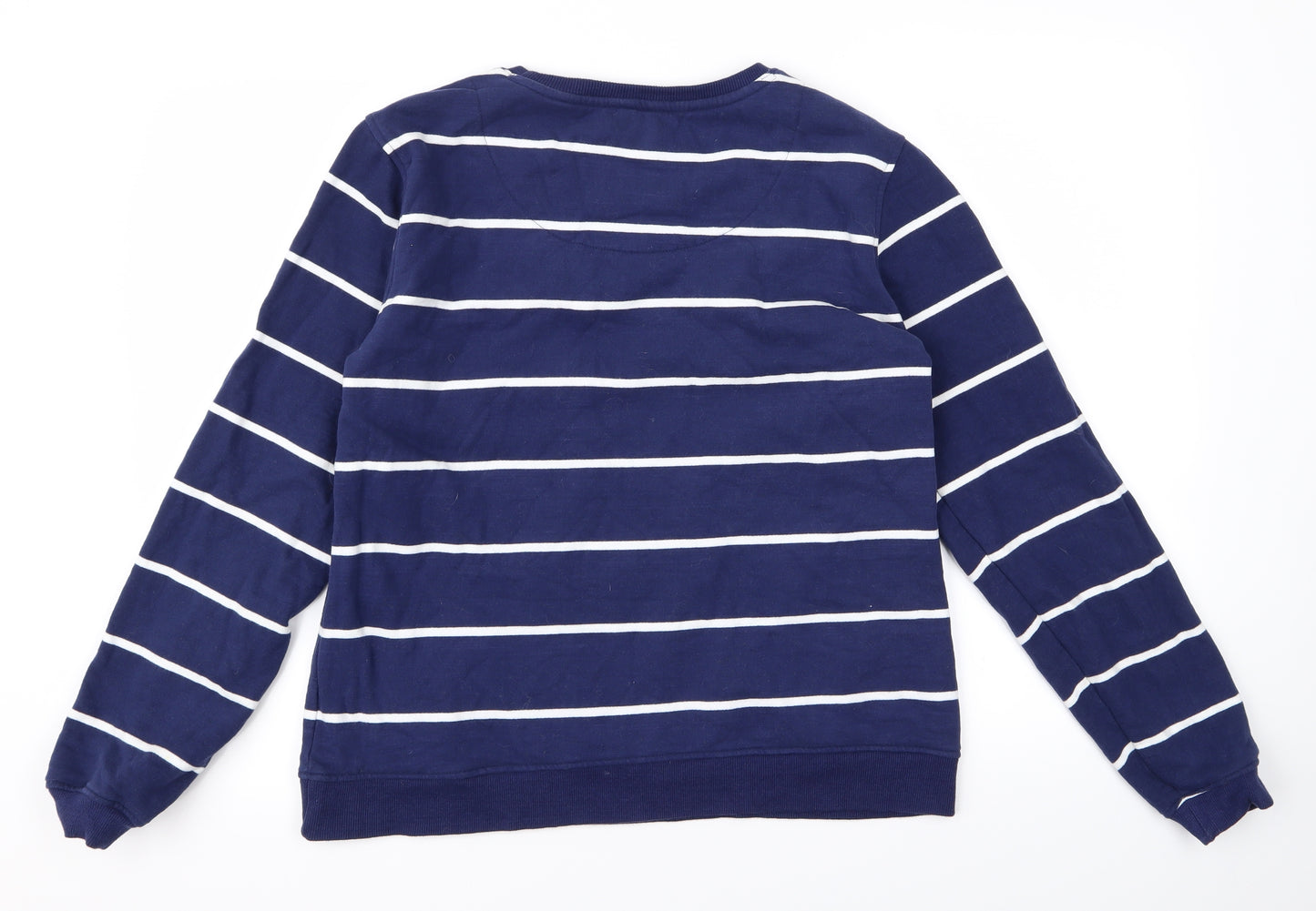 crew Womens Blue Striped  Pullover Jumper Size 14