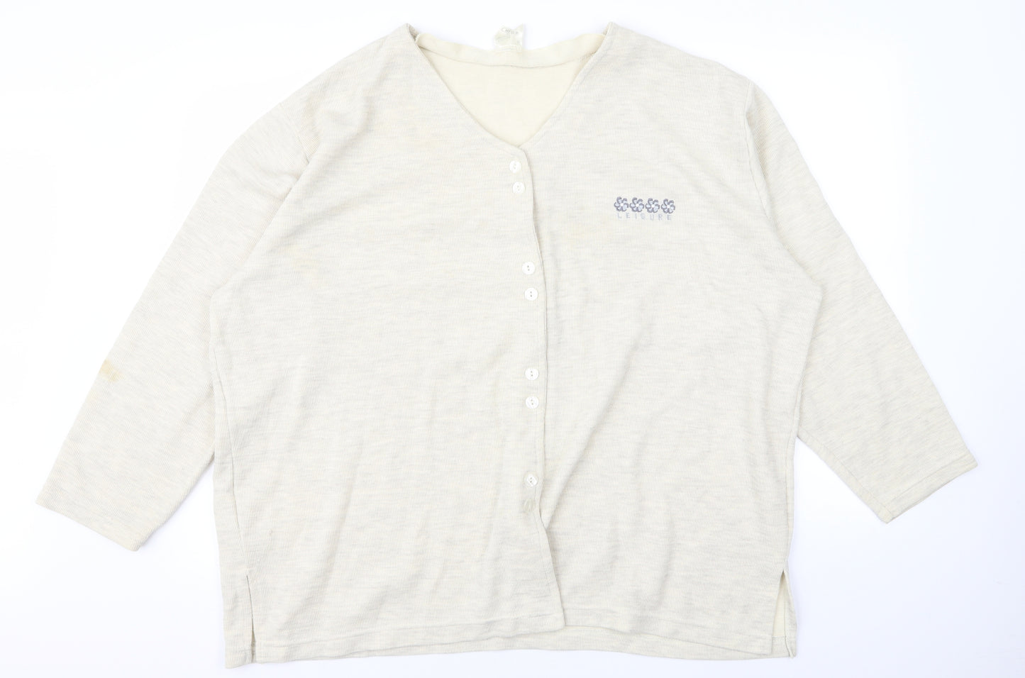 Preworn Womens Beige   Cardigan Jumper Size 24  - 2