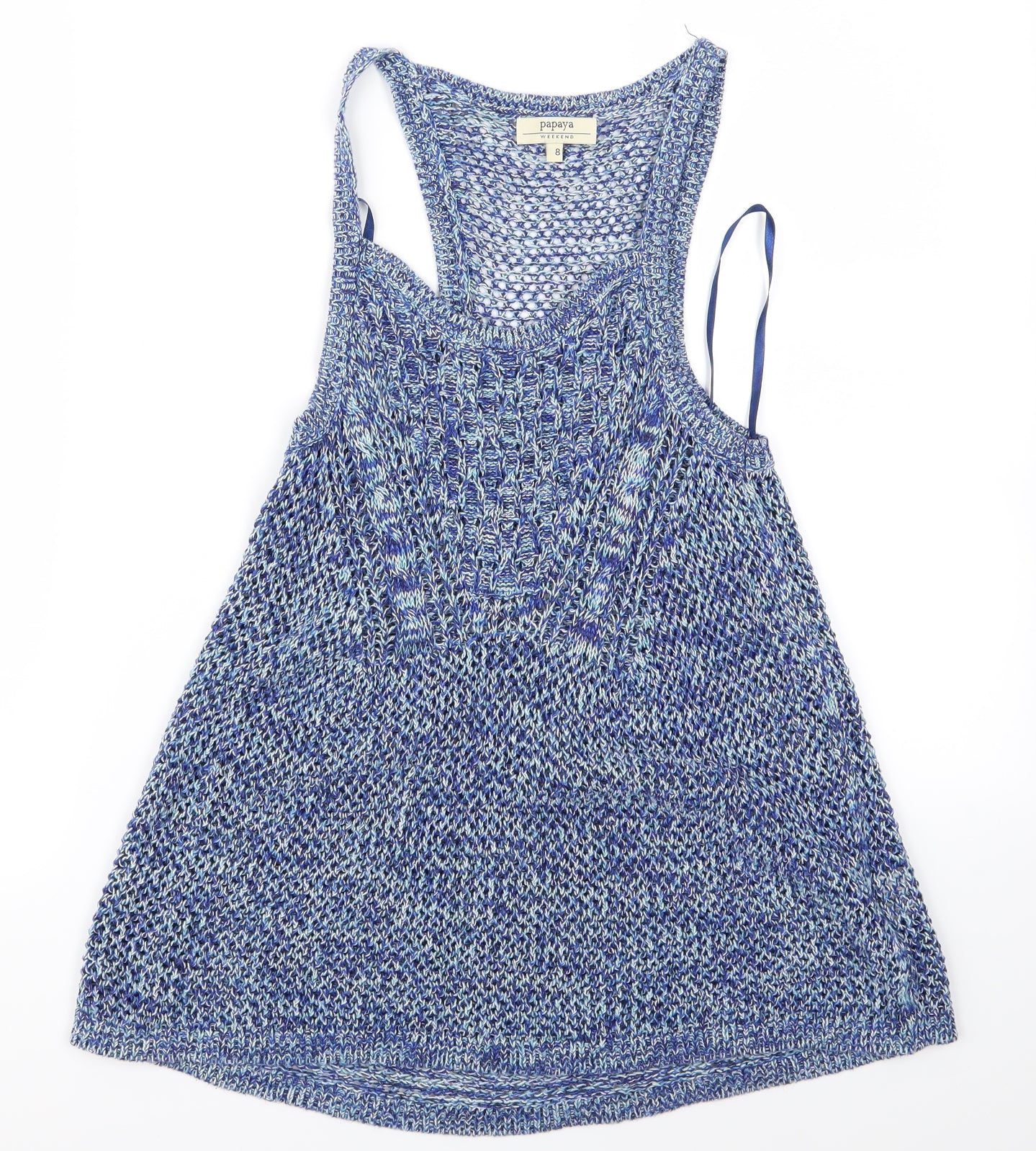 Papaya Womens Blue  Rayon A-Line  Size 8