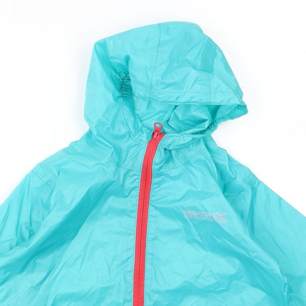 Regatta Girls Green   Jacket Coat Size 7 Years