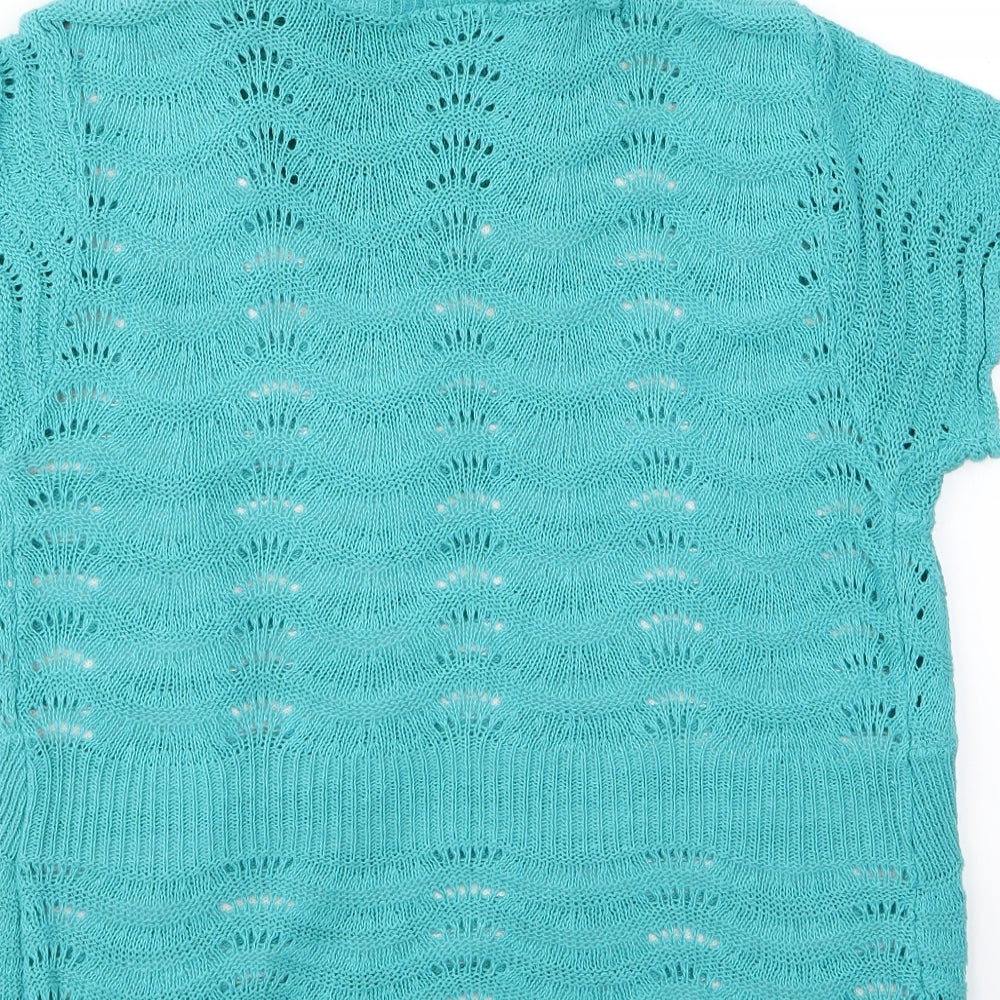glimpse Womens Green   Cardigan Jumper Size M  - v