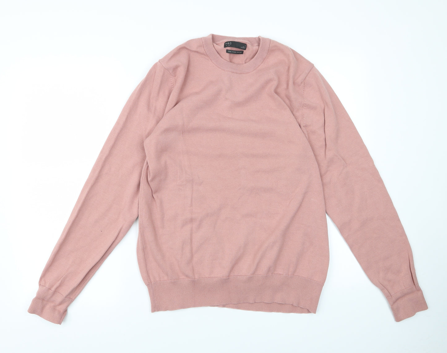 m&s Womens Pink   Pullover Jumper Size L