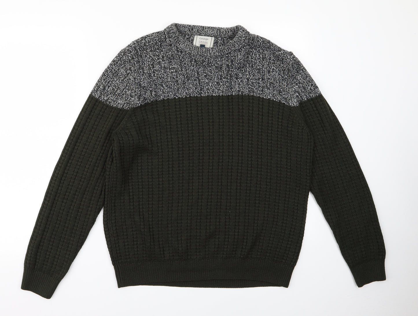 George Mens Green   Pullover Jumper Size M