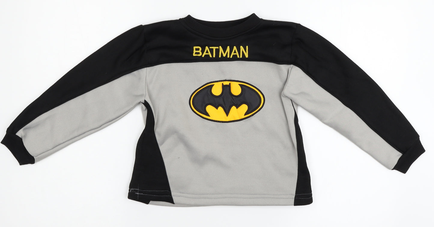 Unbranded Boys Grey   Pullover Jumper Size 6 Years