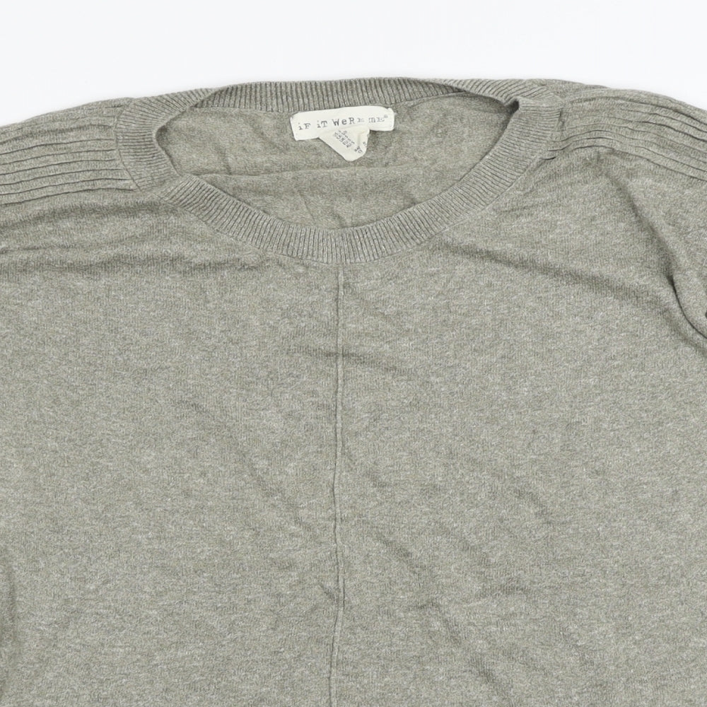 if it were me Womens Grey   Pullover Jumper Size S