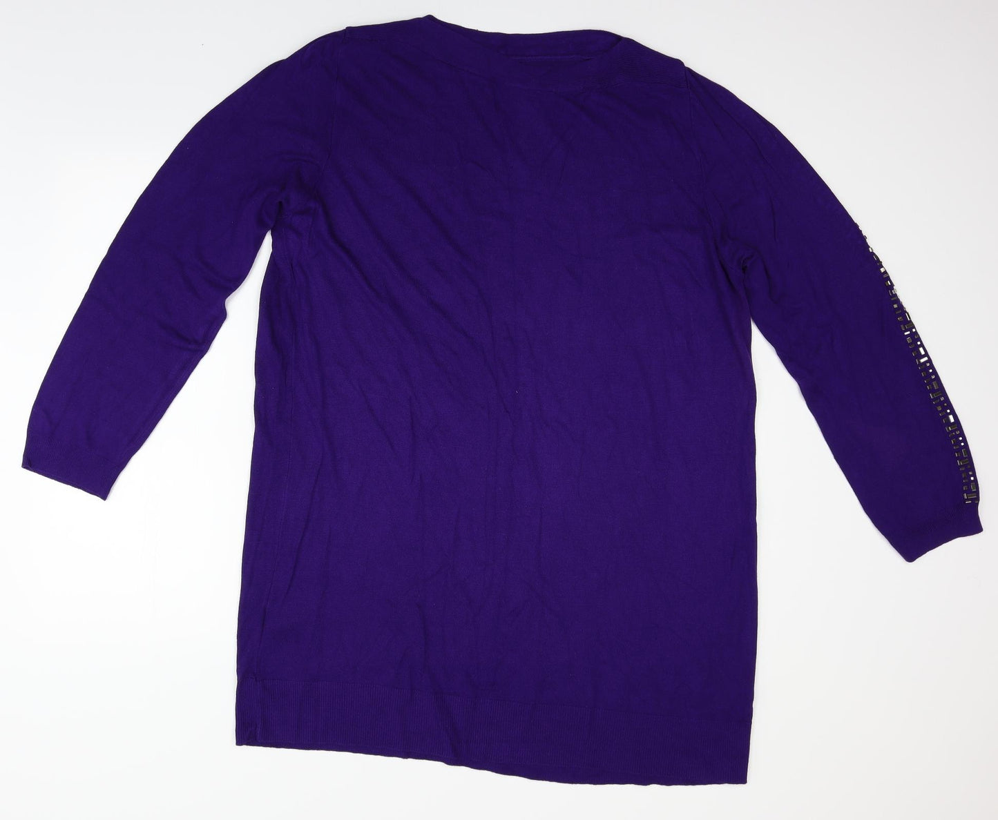 Evans Womens Purple   Basic T-Shirt Size 22