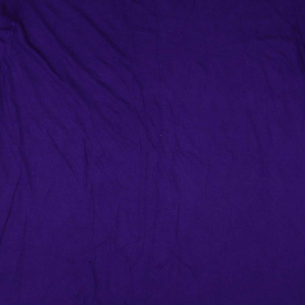 Evans Womens Purple   Basic T-Shirt Size 22