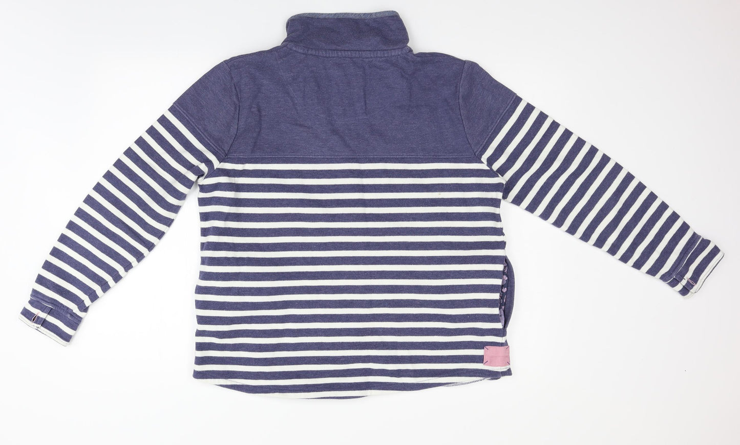 TU Womens Beige Striped  Henley Jumper Size 16