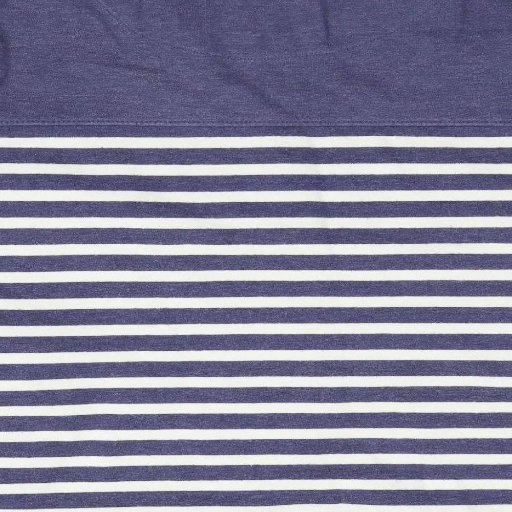 TU Womens Beige Striped  Henley Jumper Size 16