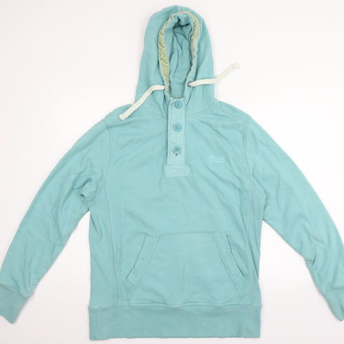 Animal Womens Blue   Pullover Hoodie Size L