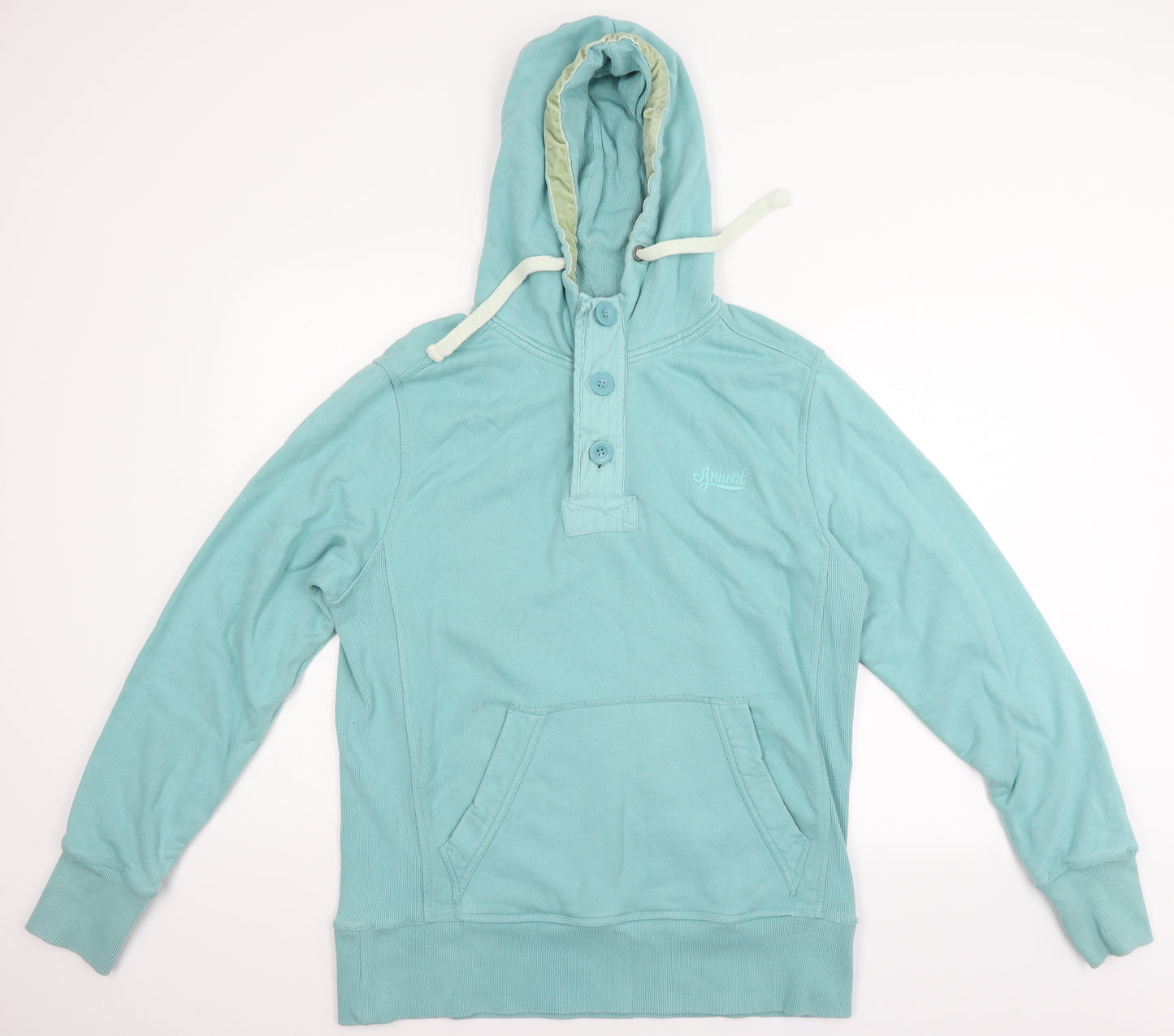 Animal Womens Blue   Pullover Hoodie Size L