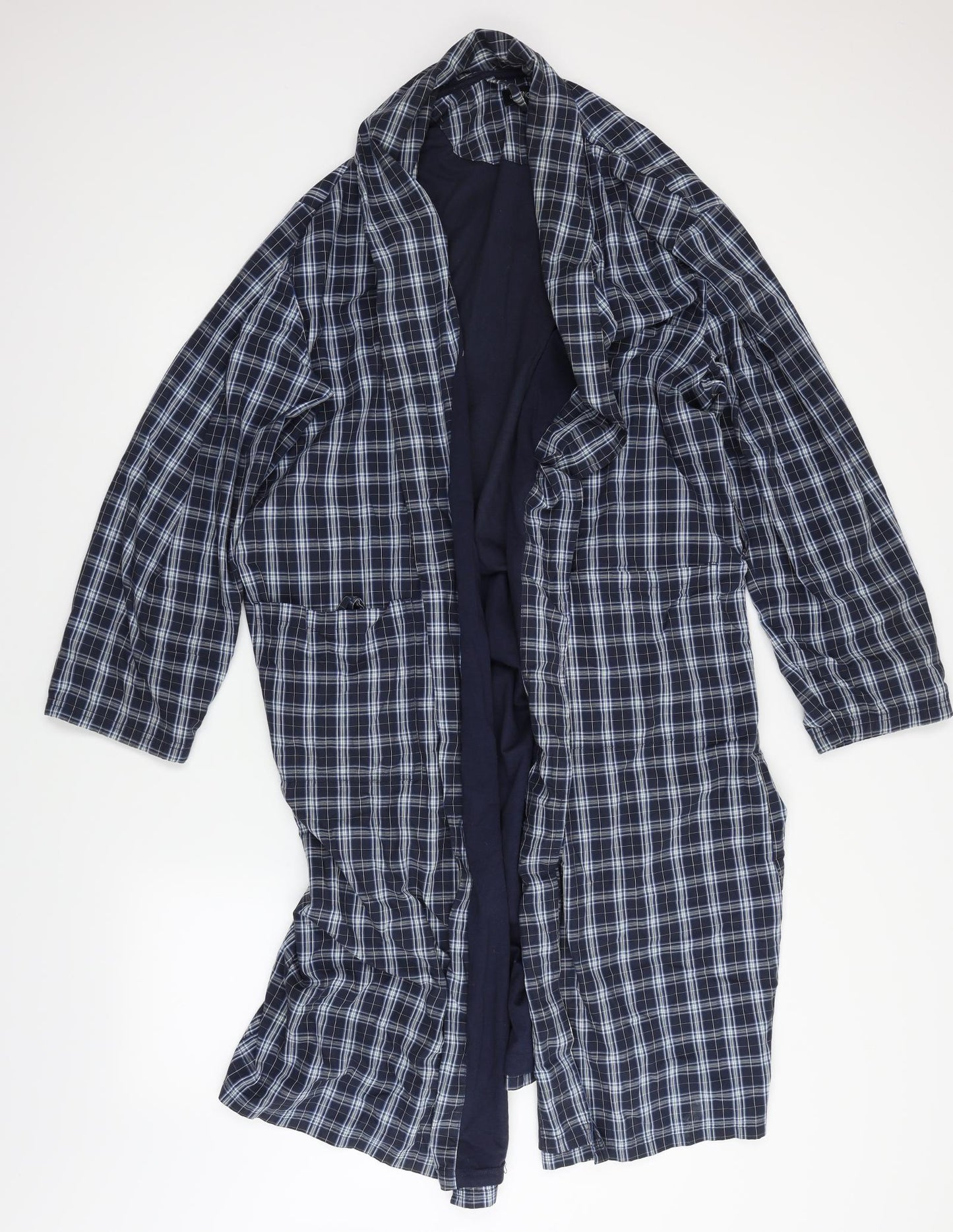 Matalan Mens Blue Plaid   Gown Size M