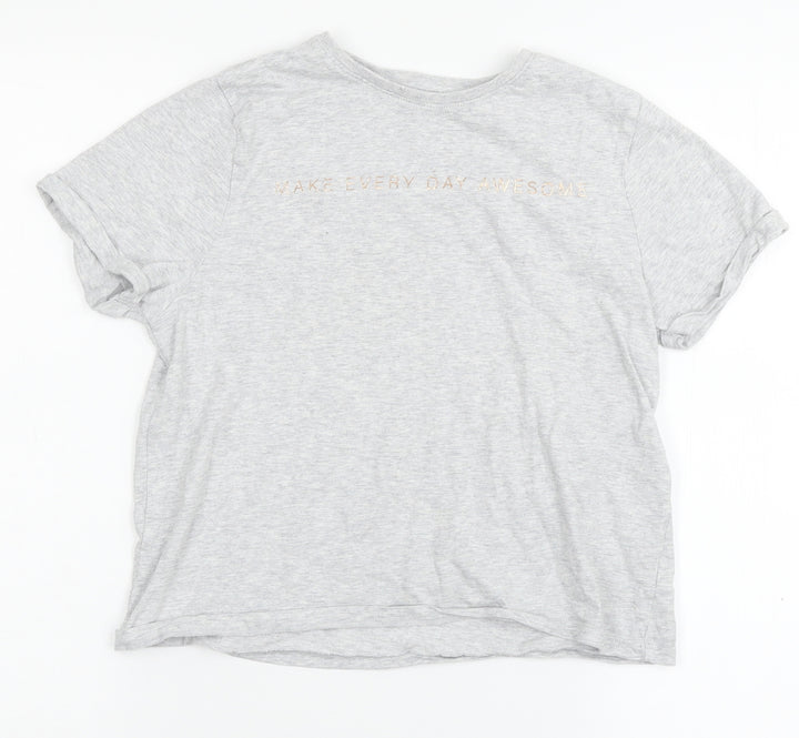 F&F Girls Grey   Basic T-Shirt Size 12-13 Years