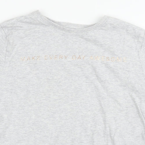 F&F Girls Grey   Basic T-Shirt Size 12-13 Years