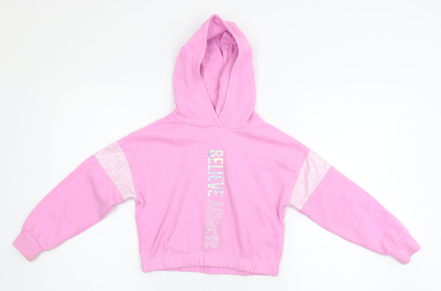 St Bernard Girls Pink   Pullover Hoodie Size 7-8 Years  - cropped