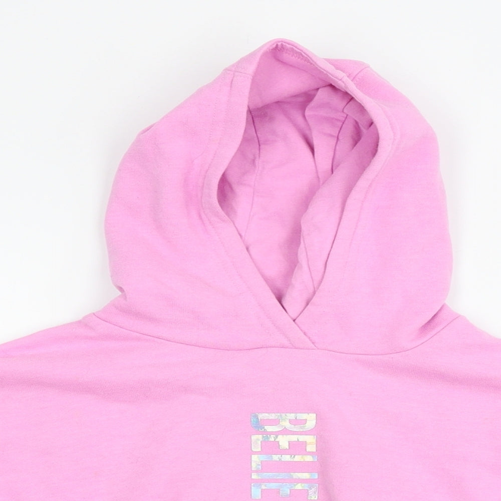 St Bernard Girls Pink   Pullover Hoodie Size 7-8 Years  - cropped