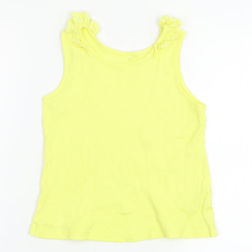 George Girls Yellow   Basic Tank Size 7-8 Years