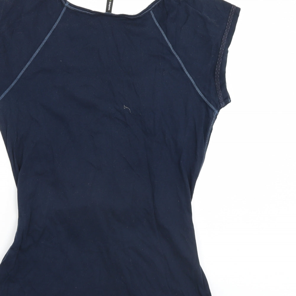 Marks and Spencer Womens Blue   Tunic Blouse Size 12