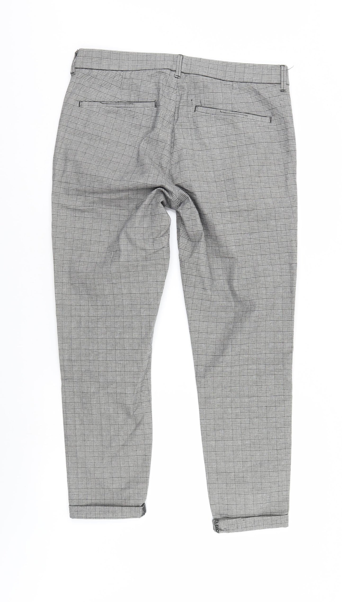 River Island Mens Grey Check  Trousers  Size 34 L32 in