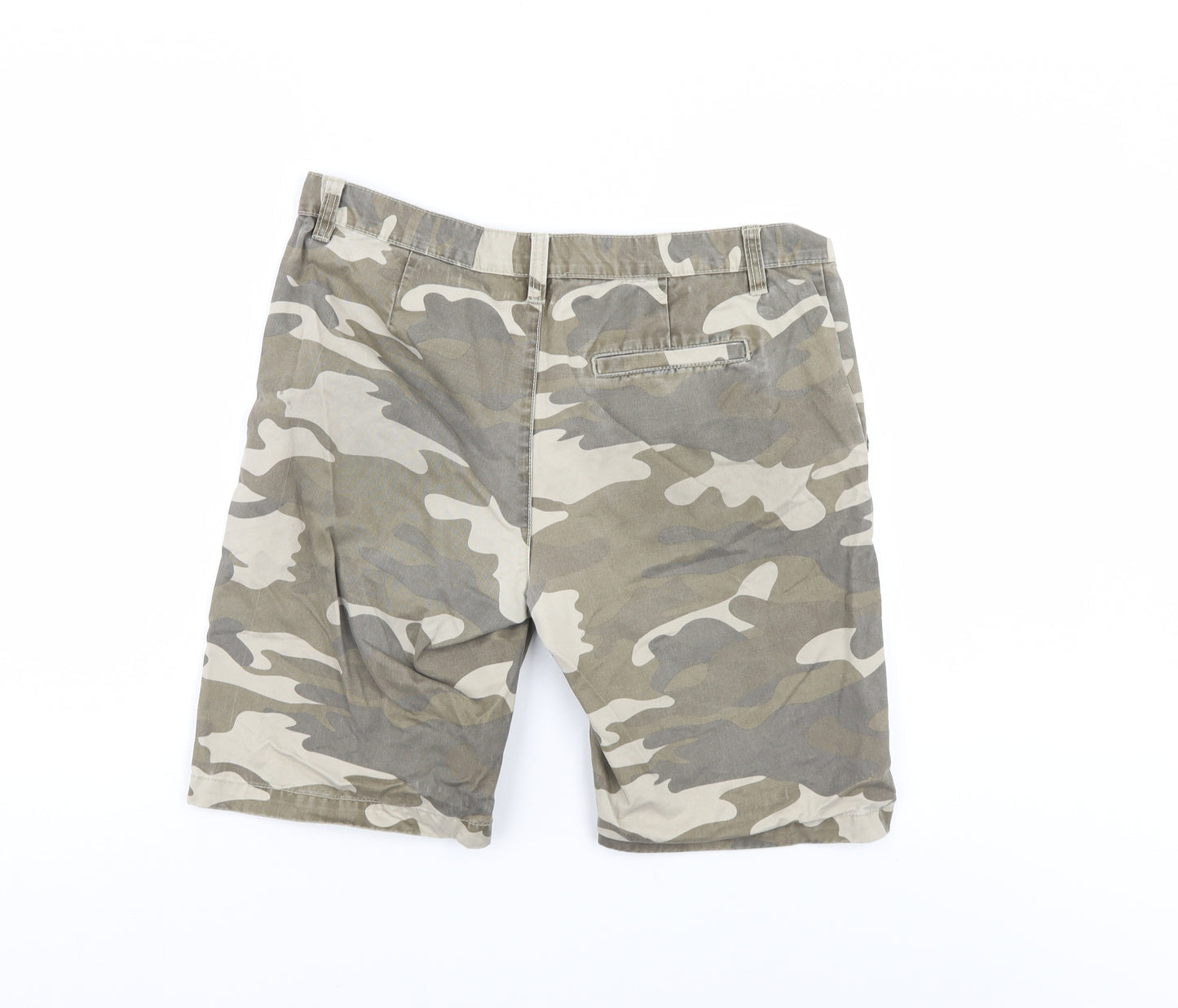 Cedar Wood State Mens Multicoloured Camouflage Denim Chino Shorts Size 32
