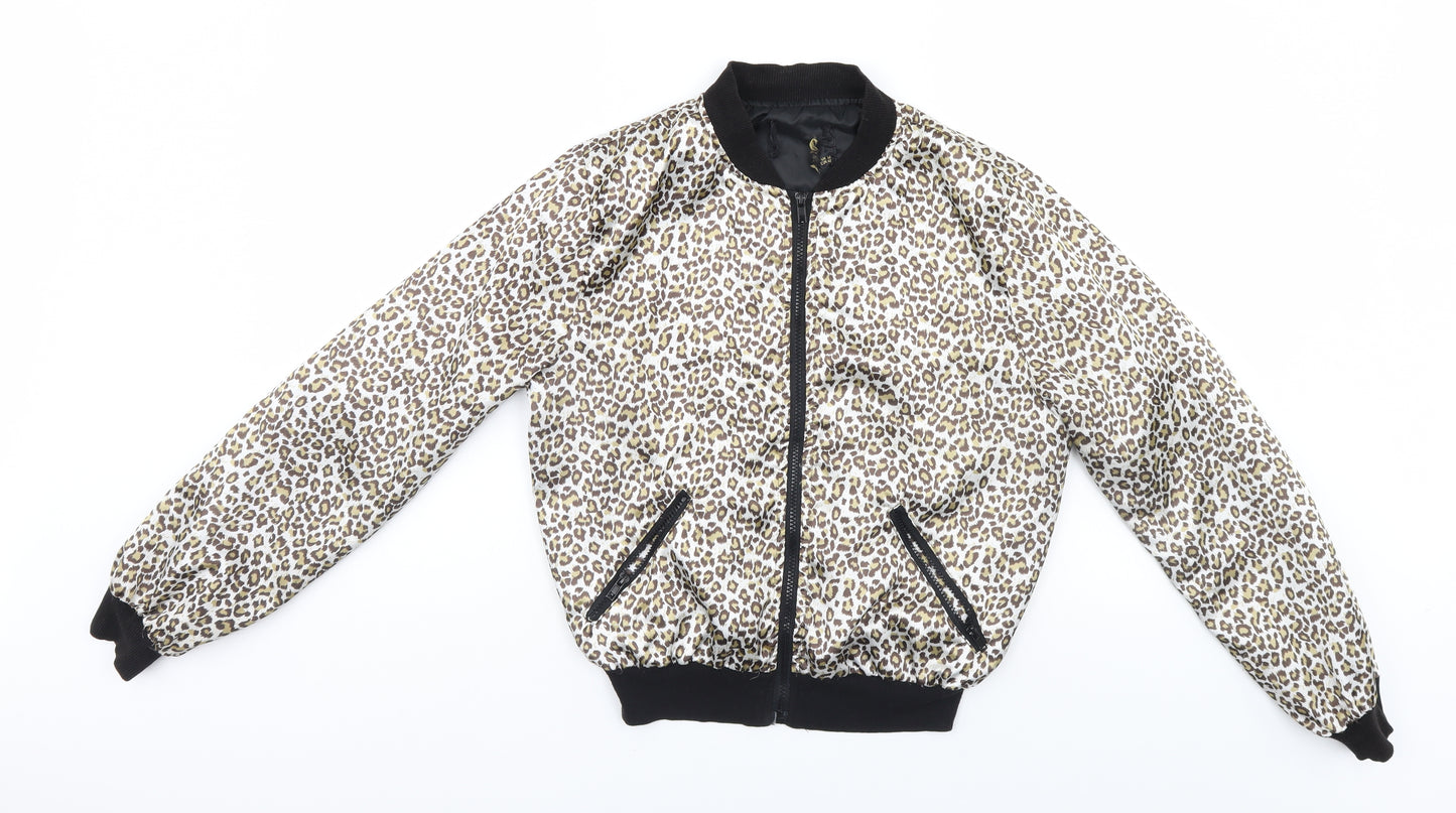 Preworn Womens Multicoloured Animal Print  Jacket  Size 14