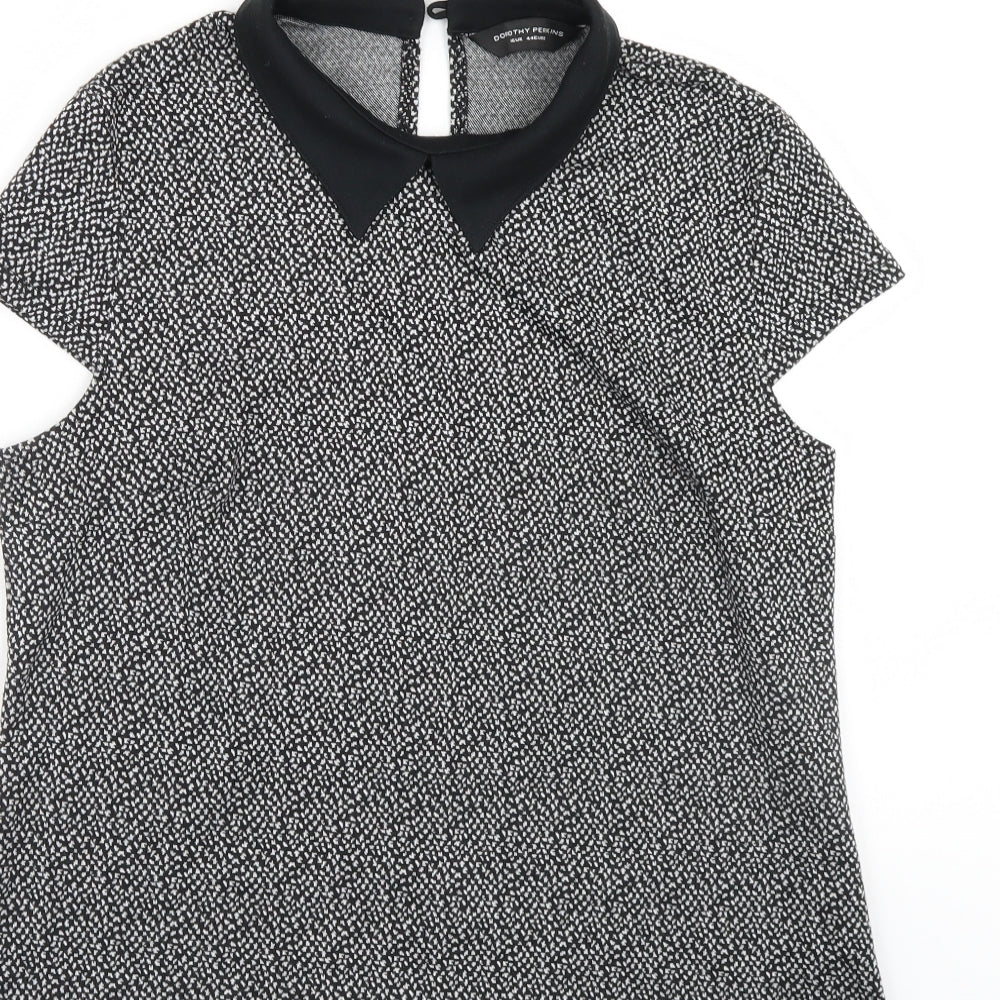 Dorothy Perkins Womens Black   Basic Blouse Size 16