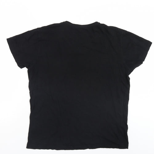 Primark Mens Black    T-Shirt Size L