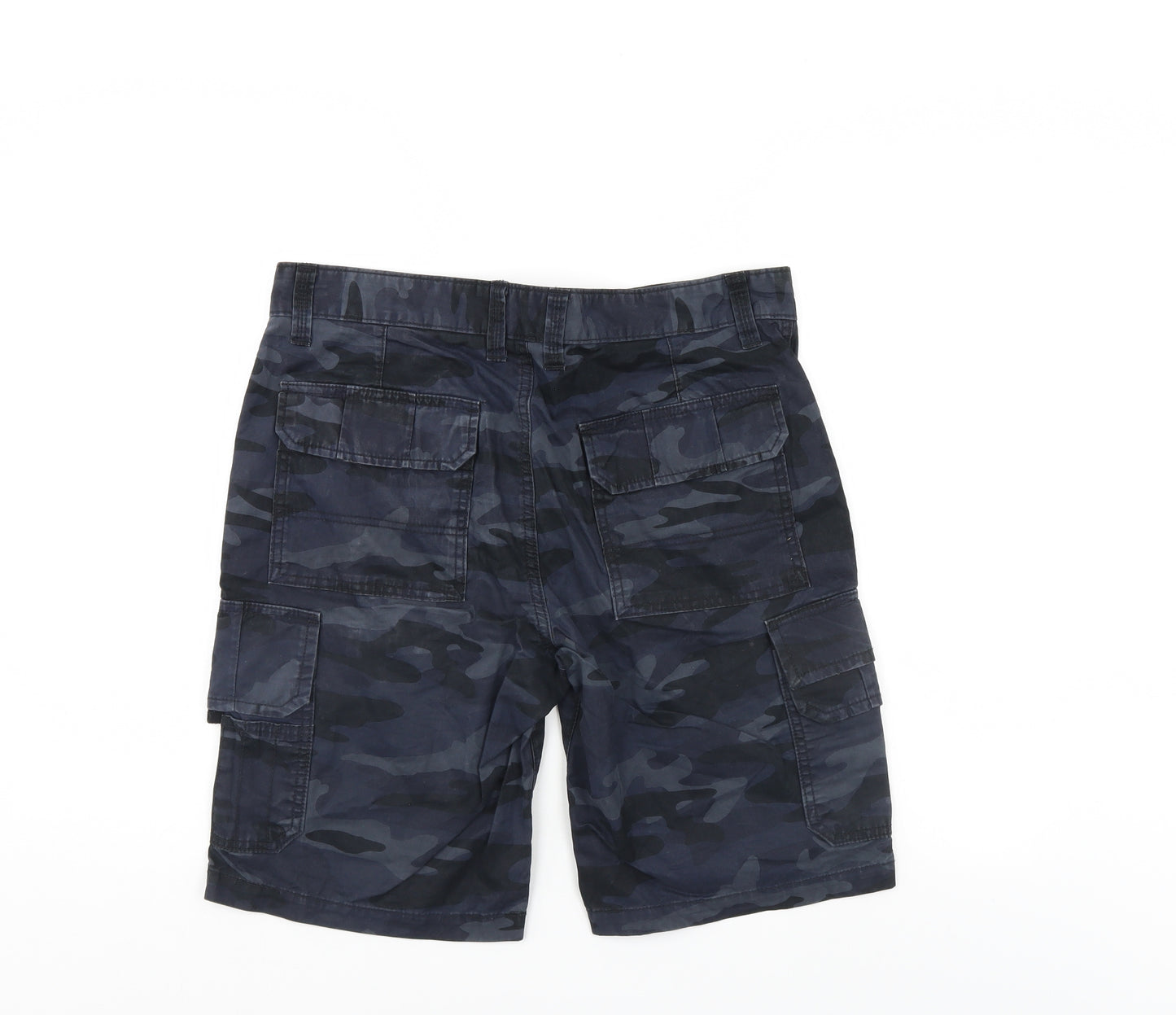 George Mens Blue Camouflage  Cargo Shorts Size 32