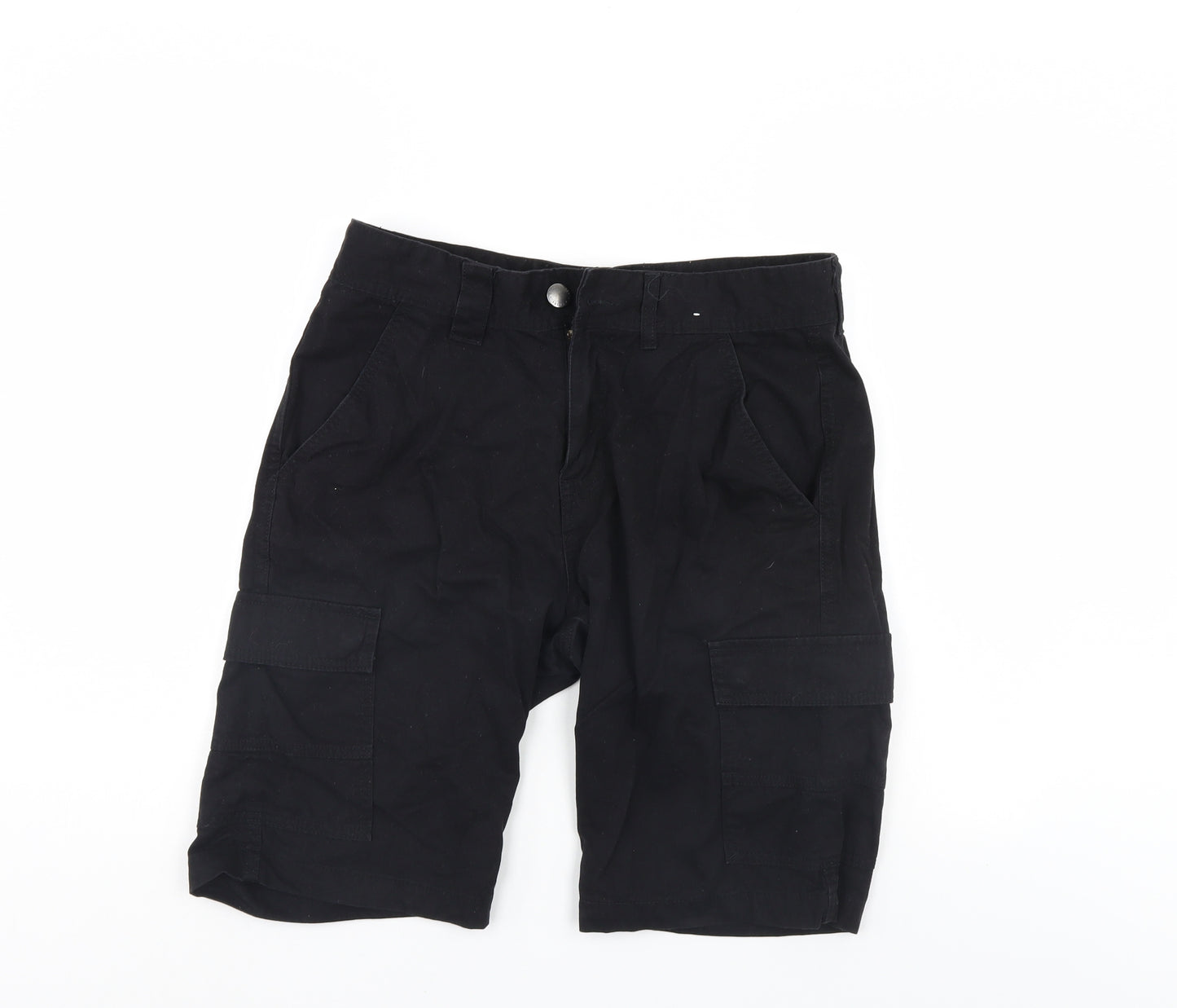 Denim & Co. Mens Black  Denim Cargo Shorts Size 32