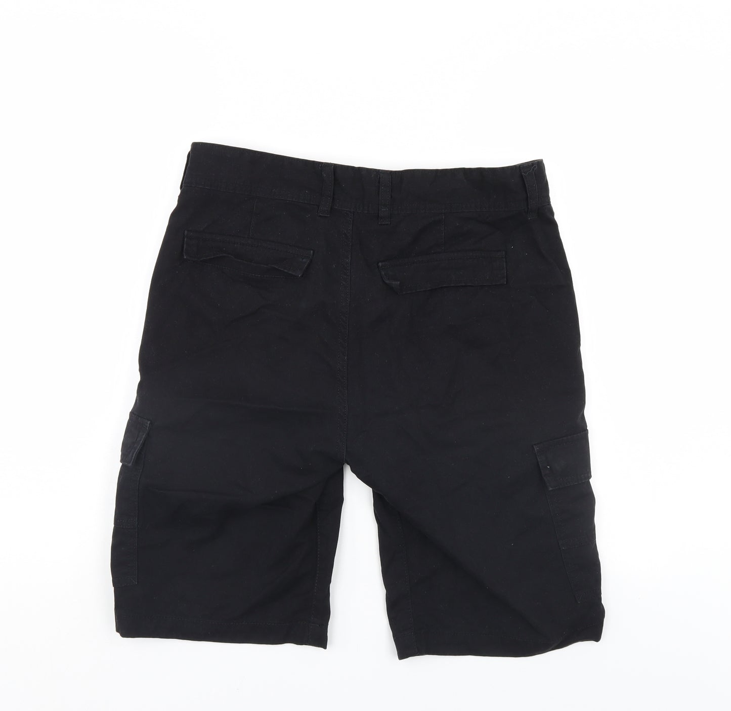 Denim & Co. Mens Black  Denim Cargo Shorts Size 32