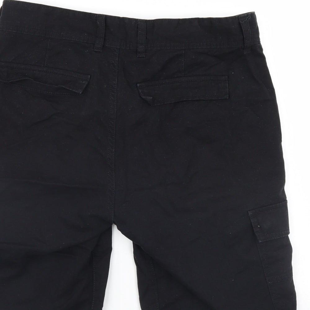 Denim & Co. Mens Black  Denim Cargo Shorts Size 32