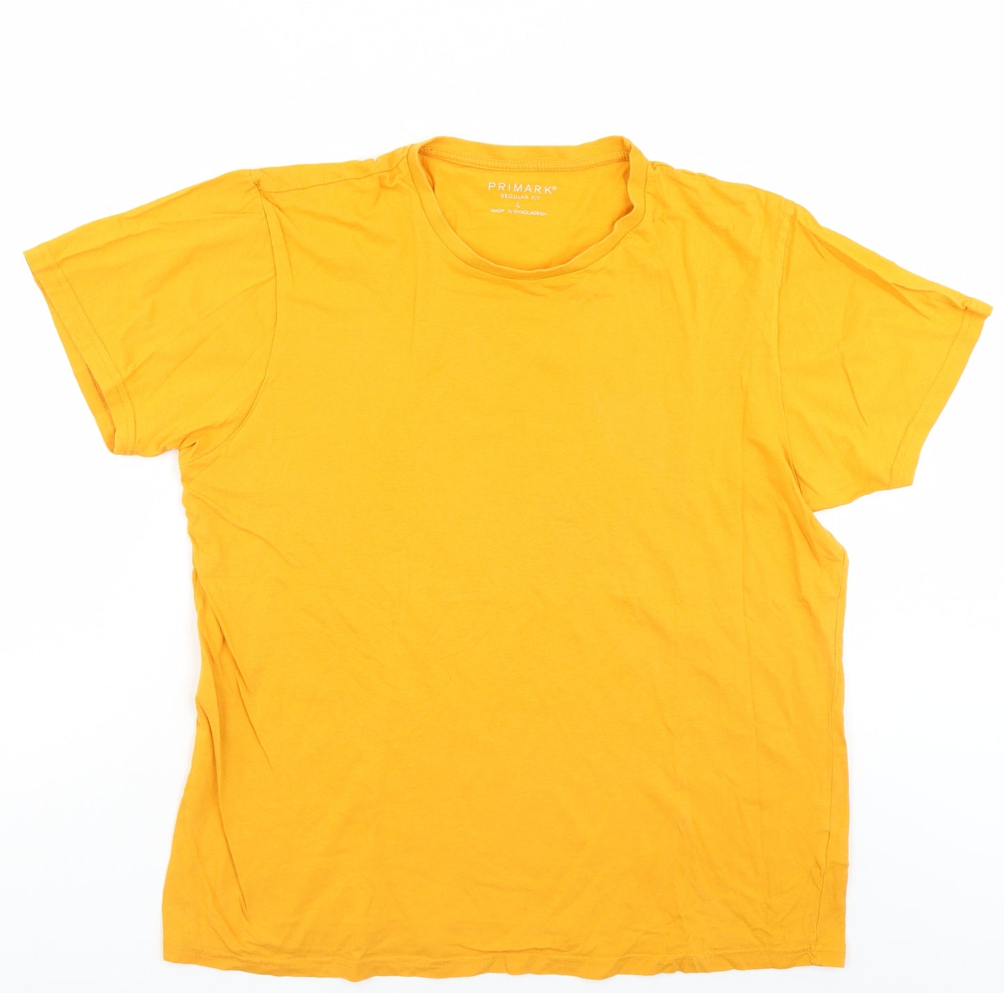 Primark Mens Gold    T-Shirt Size L