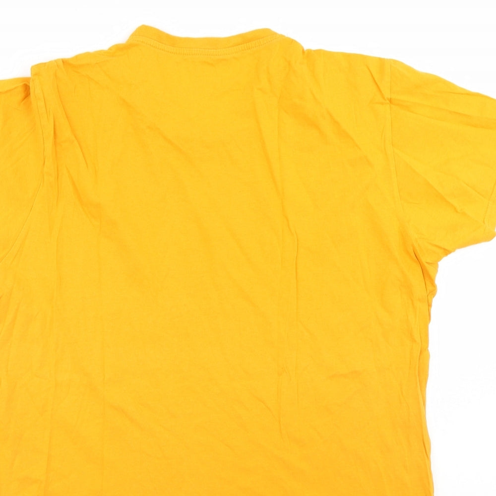 Primark Mens Gold    T-Shirt Size L
